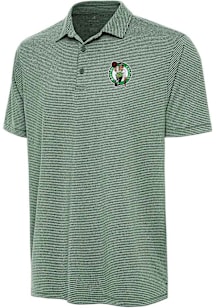 Antigua Boston Celtics Mens Green Scheme Short Sleeve Polo