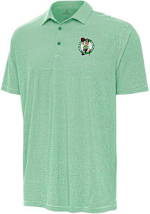Antigua Boston Celtics Mens Green Twine Short Sleeve Polo