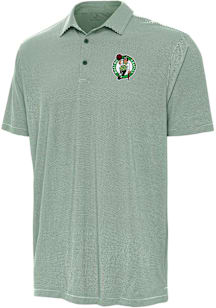 Antigua Boston Celtics Mens Green Twine Short Sleeve Polo