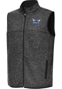 Antigua Charlotte Hornets Mens Black Fortune Sleeveless Jacket