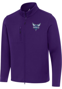 Antigua Charlotte Hornets Mens Purple Objection Light Weight Jacket