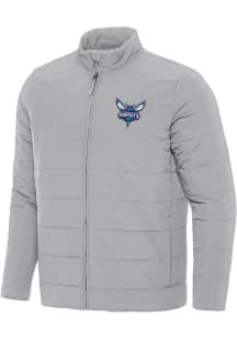 Antigua Charlotte Hornets Mens Grey Swelter Filled Jacket