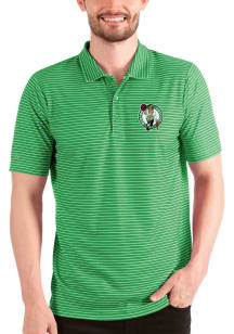 Antigua Boston Celtics Mens Green Esteem Short Sleeve Polo