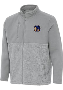 Antigua Golden State Warriors Mens Grey Daily Fused Medium Weight Jacket