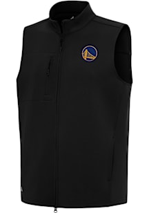 Antigua Golden State Warriors Mens Black Demand Sleeveless Jacket