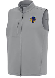 Antigua Golden State Warriors Mens Grey Demand Sleeveless Jacket