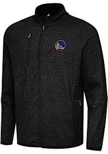 Antigua Golden State Warriors Mens Black Hold Up Light Weight Jacket