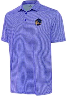 Antigua Golden State Warriors Mens White Rings Short Sleeve Polo