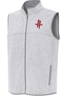 Antigua Houston Rockets Mens Grey Fortune Sleeveless Jacket