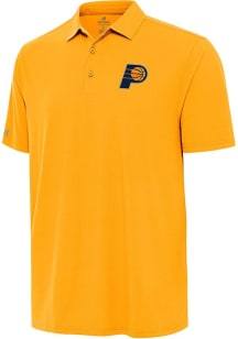 Antigua Indiana Pacers Mens Gold Era Short Sleeve Polo
