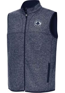 Antigua Los Angeles Clippers Mens Navy Blue Fortune Sleeveless Jacket