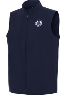 Antigua Los Angeles Clippers Mens Navy Blue Regard Sleeveless Jacket