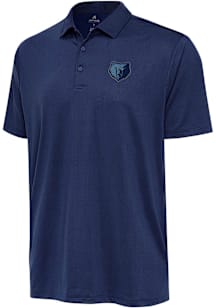 Antigua Memphis Grizzlies Mens Navy Blue Alternate Ellipse Short Sleeve Polo