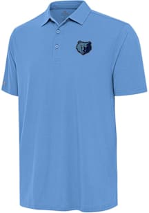 Antigua Memphis Grizzlies Mens Blue Alternate Era Short Sleeve Polo