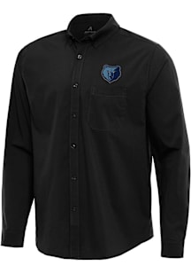 Antigua Memphis Grizzlies Mens Black Alternate Flight Long Sleeve Dress Shirt