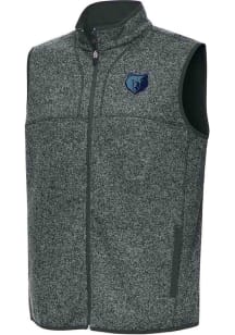 Antigua Memphis Grizzlies Mens Grey Alternate Fortune Sleeveless Jacket