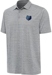 Antigua Memphis Grizzlies Mens Grey Alternate Layout Short Sleeve Polo