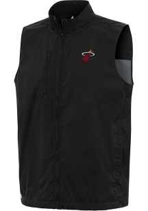 Antigua Miami Heat Mens Black Alternate Brisk Sleeveless Jacket