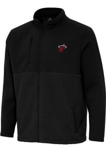 Antigua Miami Heat Mens Black Alternate Daily Fused Medium Weight Jacket