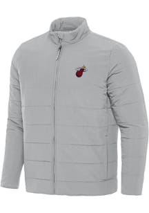 Antigua Miami Heat Mens Grey Alternate Swelter Filled Jacket