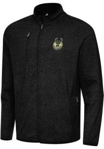Antigua Milwaukee Bucks Mens Black Hold Up Light Weight Jacket