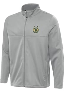 Antigua Milwaukee Bucks Mens Grey Links 2 Light Weight Jacket