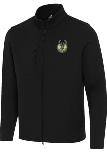 Antigua Milwaukee Bucks Mens Black Objection Light Weight Jacket