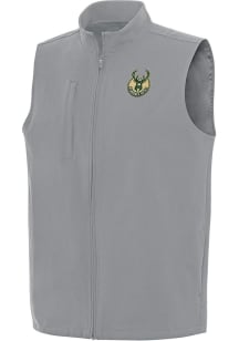 Antigua Milwaukee Bucks Mens Grey Regard Sleeveless Jacket