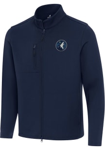 Antigua Minnesota Timberwolves Mens Navy Blue Objection Light Weight Jacket