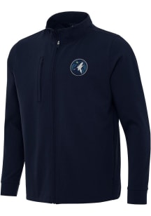 Antigua Minnesota Timberwolves Mens Navy Blue Regard Light Weight Jacket