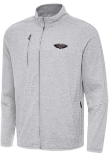 Antigua New Orleans Pelicans Mens Grey Hold Up Light Weight Jacket