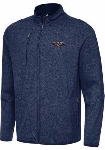 Antigua New Orleans Pelicans Mens Navy Blue Hold Up Light Weight Jacket