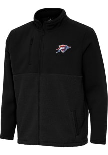 Antigua Oklahoma City Thunder Mens Black Alternate Daily Fused Medium Weight Jacket