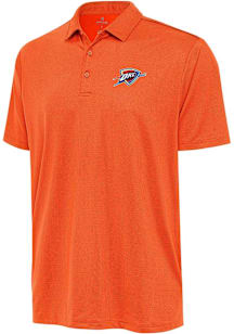 Antigua Oklahoma City Thunder Mens Orange Alternate Ellipse Short Sleeve Polo