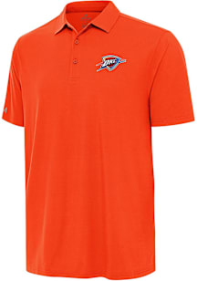 Antigua Oklahoma City Thunder Mens Orange Alternate Era Short Sleeve Polo