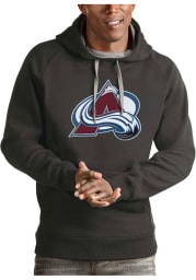 Antigua Colorado Avalanche Mens Charcoal Victory Long Sleeve Hoodie