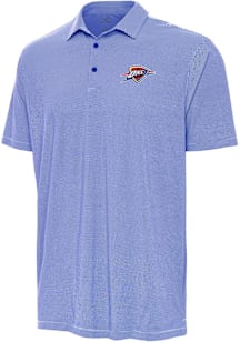 Antigua Oklahoma City Thunder Mens Blue Alternate Twine Short Sleeve Polo