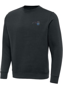 Antigua Orlando Magic Mens Charcoal Alternate Victory Long Sleeve Crew Sweatshirt