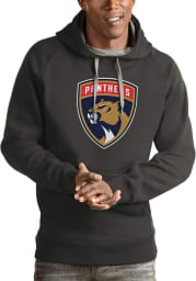 Antigua Florida Panthers Mens Charcoal Victory Long Sleeve Hoodie