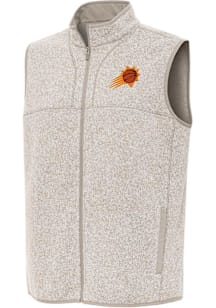 Antigua Phoenix Suns Mens Oatmeal Fortune Sleeveless Jacket