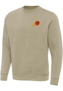 Antigua Phoenix Suns Mens Khaki Victory Long Sleeve Crew Sweatshirt