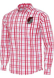 Antigua Portland Trail Blazers Mens  Tending Long Sleeve Dress Shirt