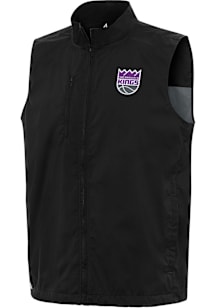 Antigua Sacramento Kings Mens Black Brisk Sleeveless Jacket