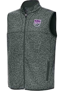Antigua Sacramento Kings Mens Grey Fortune Sleeveless Jacket
