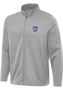 Antigua Sacramento Kings Mens Grey Links 2 Light Weight Jacket