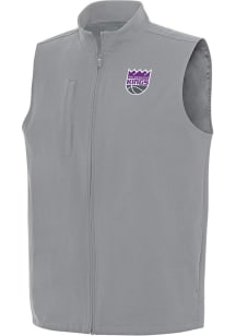 Antigua Sacramento Kings Mens Grey Regard Sleeveless Jacket