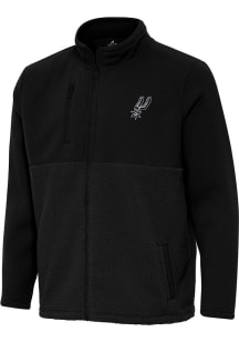 Antigua San Antonio Spurs Mens Black Daily Fused Medium Weight Jacket