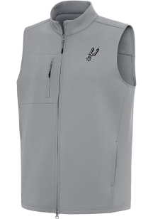 Antigua San Antonio Spurs Mens Grey Demand Sleeveless Jacket