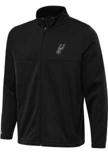 Antigua San Antonio Spurs Mens Black Links 2 Light Weight Jacket