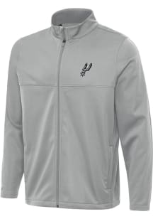 Antigua San Antonio Spurs Mens Grey Links 2 Light Weight Jacket